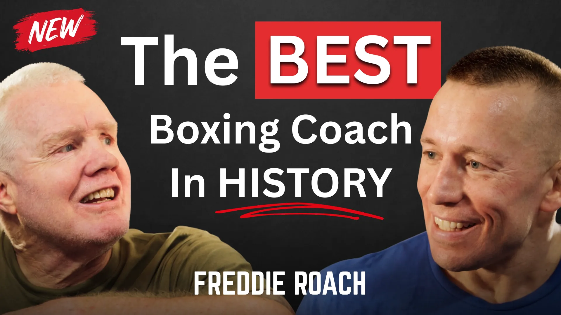 Freddie Roach on the mitts with GSP